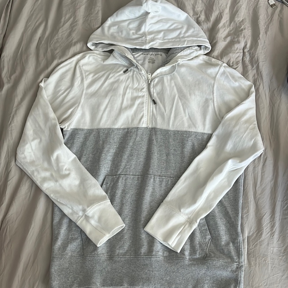 American eagle two tone quarter zip
